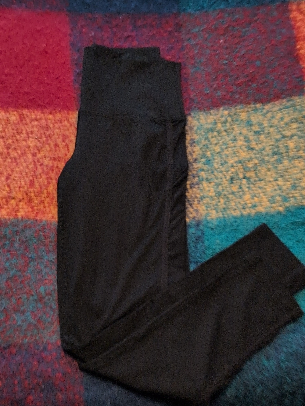 Black High-Waisted Crop Leggings